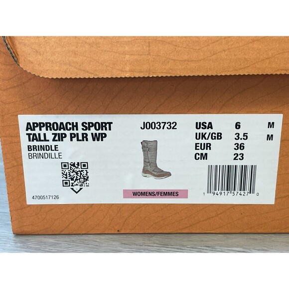 Merrell Approach Sport Women 6 Gray Brown Arch Support Side Zip Winter Boot - Picture 12 of 12